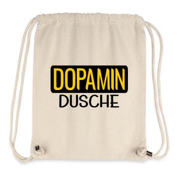 DOPAMIN DUSCHE GEHIRN - Stanley/Stella recycelter Gym Bag - Naturweiß - Vorne