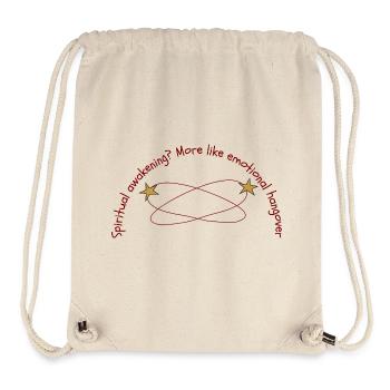 Spirituelles Erwachen Emotionaler Kater Zitat - Stanley/Stella recycelter Gym Bag - Naturweiß - Vorne