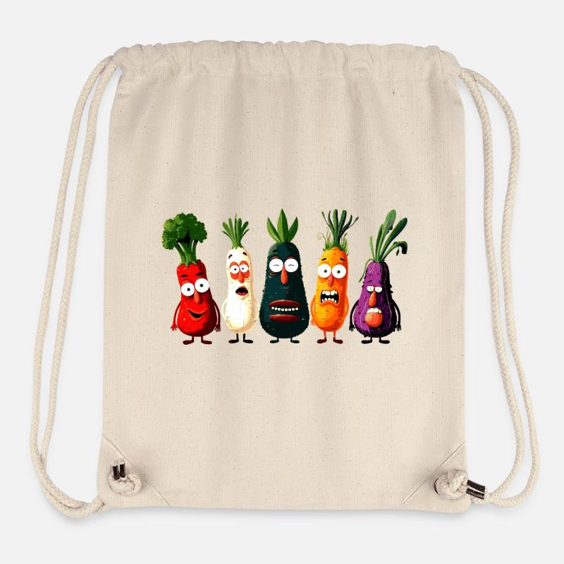 légumes - Sac à cordon recyclé Stanley/Stella - blanc naturel