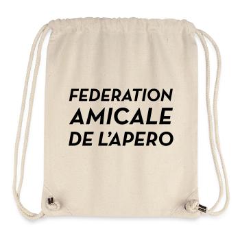Fédération Amicale de l'Apéro - Stanley/Stella recycelter Gym Bag - Naturweiß - Vorne