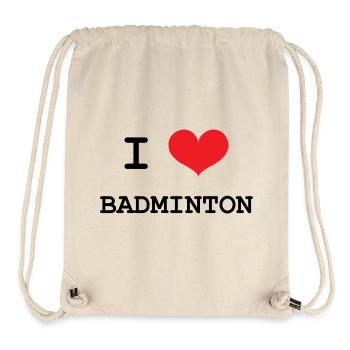 Badminton - Sport - Racket - Stanley/Stella Recycled Gym Bag - natural - Front