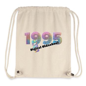 1995 – Digitaler Neunziger Stil - Stanley/Stella recycelter Gym Bag - Naturweiß - Vorne