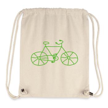 Fahrrad Skizze - Stanley/Stella recycelter Gym Bag - Naturweiß - Vorne
