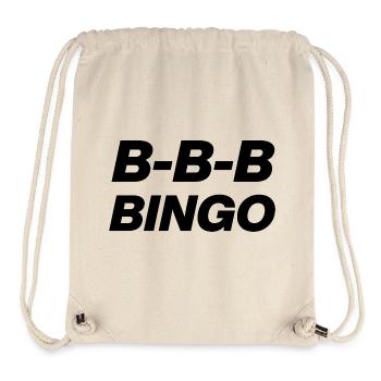 TENDANCE B-B-B-BINGO, PLAISIR VIRAL, PRÉSIDENT 🪑 D’ÉCOLE À MÈMES - Sac à cordon recyclé Stanley/Stella - blanc naturel - Devant