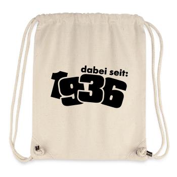 Dabei seit 1936 - Stanley/Stella recycelter Gym Bag - Naturweiß - Vorne