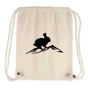 Bunny on mountain - Stanley/Stella Recycled Gym Bag - natural - Front