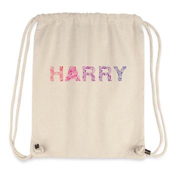 Harry Letter Name - Stanley/Stella Recycled Gym Bag - natural - Front