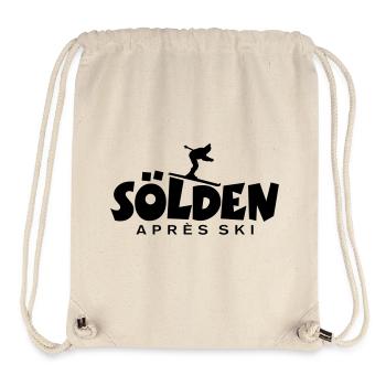 Sölden Après-Ski Skifahrer - Stanley/Stella recycelter Gym Bag - Naturweiß - Vorne
