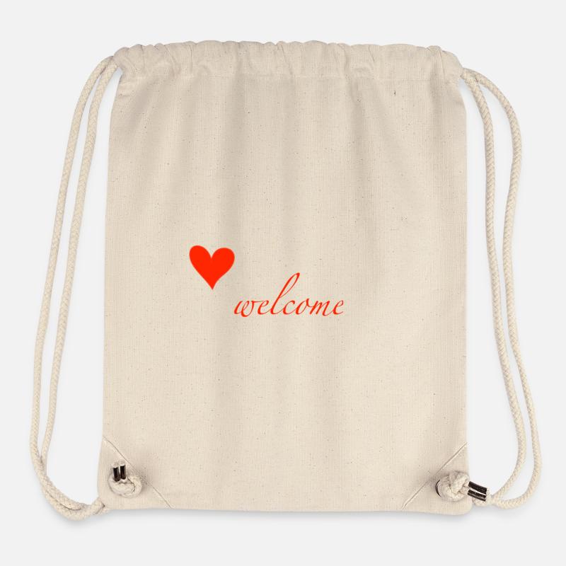 welcome - Sac à cordon recyclé Stanley/Stella - blanc naturel
