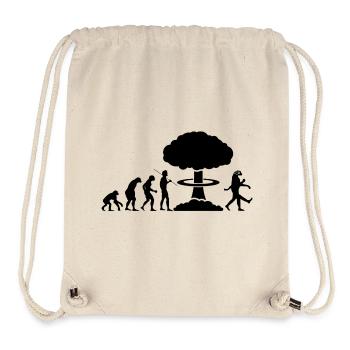 évolution radioactive - Sac à cordon recyclé Stanley/Stella - blanc naturel - Devant