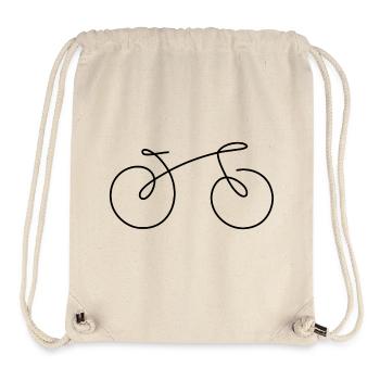 Bicycle Line - Sac à cordon recyclé Stanley/Stella - blanc naturel - Devant