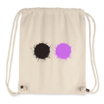 Black Purple - Stanley/Stella Recycled Gym Bag - natural - Front