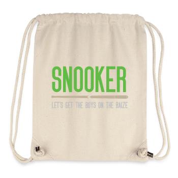 Snooker - Let's get the.boys on the baize - Stanley/Stella Recycled Gym Bag - natural - Front