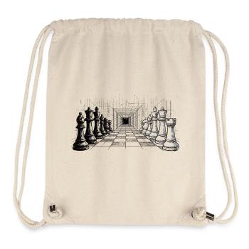 Schach Strategie – Endlose Perspektive - Stanley/Stella recycelter Gym Bag - Naturweiß - Vorne