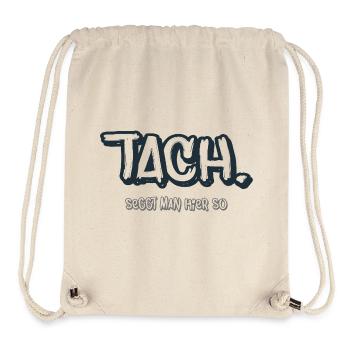 Tachycardie. Typographie Humour nord-allemand - Sac à cordon recyclé Stanley/Stella - blanc naturel - Devant