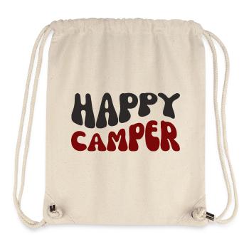Fröhlicher Camper Druck - Stanley/Stella recycelter Gym Bag - Naturweiß - Vorne