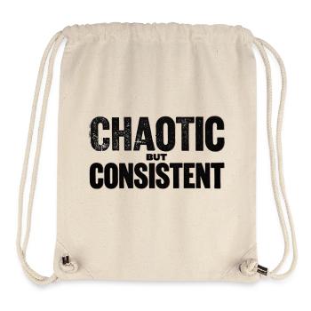 chaotic-but-consistent - Stanley/Stella recycelter Gym Bag - Naturweiß - Vorne