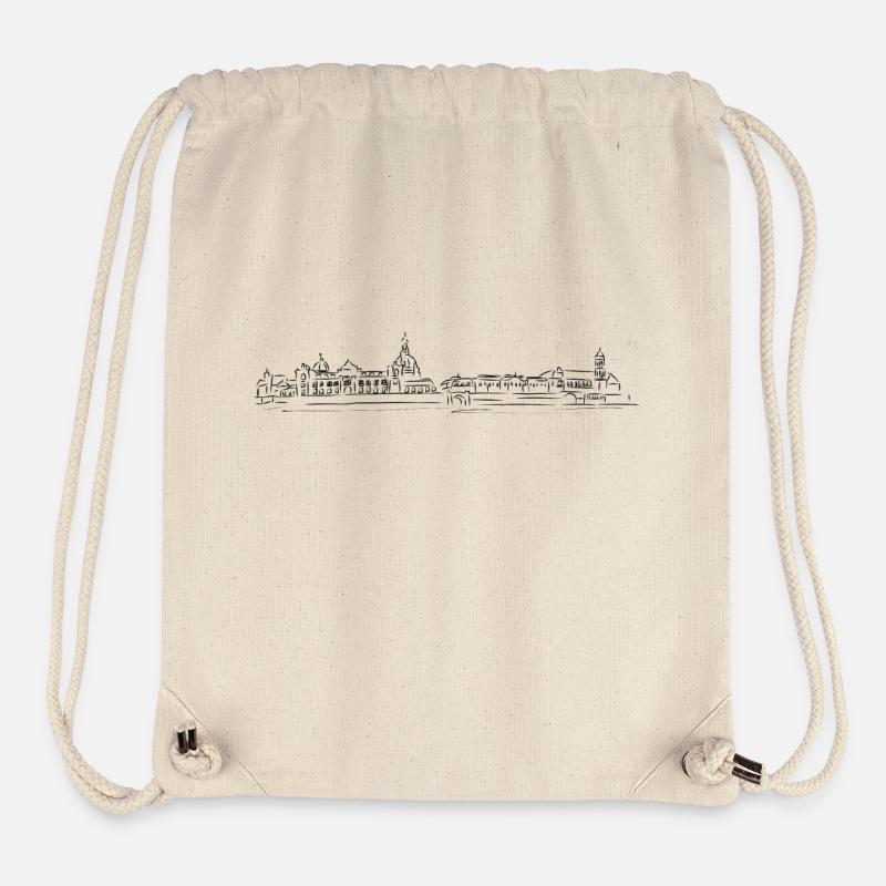 Dresden skyline - Stanley/Stella recycelter Gym Bag - Naturweiß