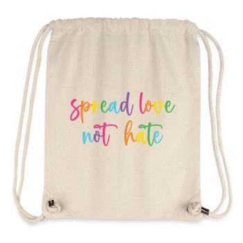 Pride Month - Spread Love Not Hate - Stanley/Stella Recycled Gym Bag - natural - Front
