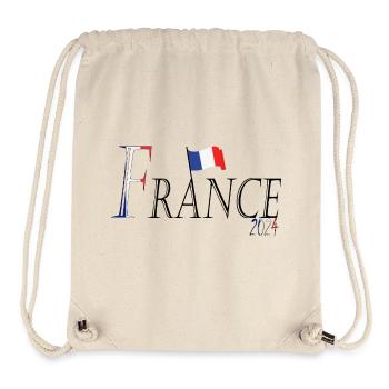 Flag France an elegant patriotic appearance - Stanley/Stella Recycled Gym Bag - natural - Front