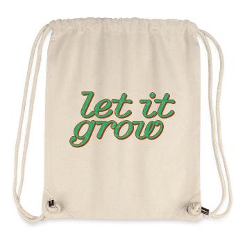 Let It Grow – Green Spirit - Stanley/Stella Recycled Gym Bag - natural - Front