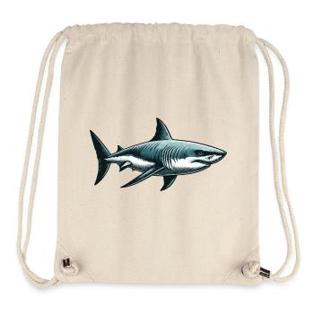 Weißer Hai - Stanley/Stella recycelter Gym Bag - Naturweiß - Vorne
