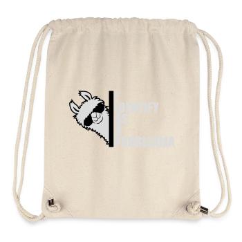 Je m’identifie comme un probllama Cool Lama Problem Spruch - Sac à cordon recyclé Stanley/Stella - blanc naturel - Devant