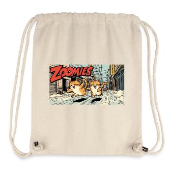 Anime Katzen Wettlauf - Stanley/Stella recycelter Gym Bag - Naturweiß - Vorne