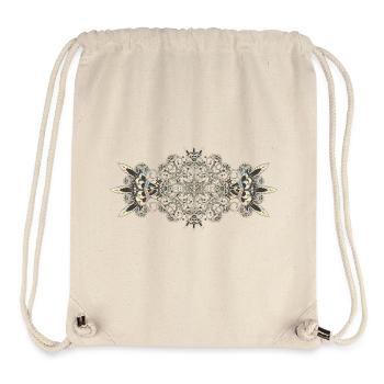 Pastellfarbenes ornamentales Mehndi Mandala Design - Stanley/Stella recycelter Gym Bag - Naturweiß - Vorne