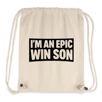 Fils de la victoire épique - Sac à cordon recyclé Stanley/Stella - blanc naturel - Devant
