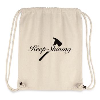 Keep Shining  - Stanley/Stella recycelter Gym Bag - Naturweiß - Vorne