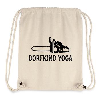 Dorfkind Yoga Chainsaw - Stanley/Stella recycelter Gym Bag - Naturweiß - Vorne