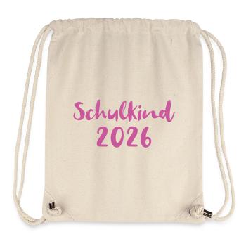 Schulkind 2026 - Stanley/Stella recycelter Gym Bag - Naturweiß - Vorne