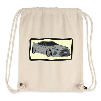Sportwagen Neon Silhouette - Stanley/Stella recycelter Gym Bag - Naturweiß - Vorne