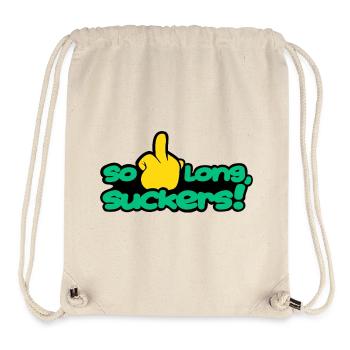 solongsuckers2_green - Stanley/Stella recycelter Gym Bag - Naturweiß - Vorne