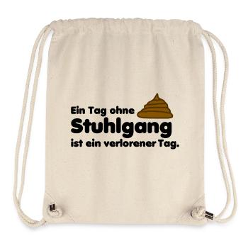 Stuhlgang Toilette Kot Haufen - Stanley/Stella recycelter Gym Bag - Naturweiß - Vorne