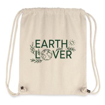 Earth Lover Planet Care - Stanley/Stella recycelter Gym Bag - Naturweiß - Vorne