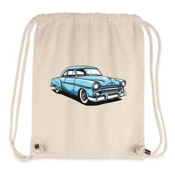 Nostalgic retro car design - Stanley/Stella Recycled Gym Bag - natural - Front