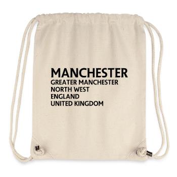 Manchester – England Lyric Design - Stanley/Stella recycelter Gym Bag - Naturweiß - Vorne