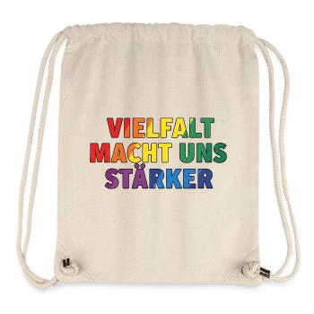 Diversity makes us stronger – Regenbogen Design - Stanley/Stella Recycled Gym Bag - natural - Front