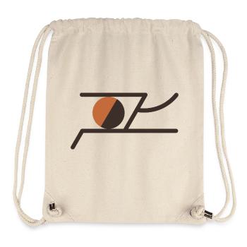 Abstraktes geometrisches Balance Symbol – Line Art - Stanley/Stella recycelter Gym Bag - Naturweiß - Vorne