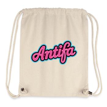 Antifa – Antifaschistisches Merch - Stanley/Stella recycelter Gym Bag - Naturweiß - Vorne