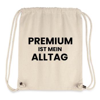 Premium ist mein Alltag - Stanley/Stella recycelter Gym Bag - Naturweiß - Vorne