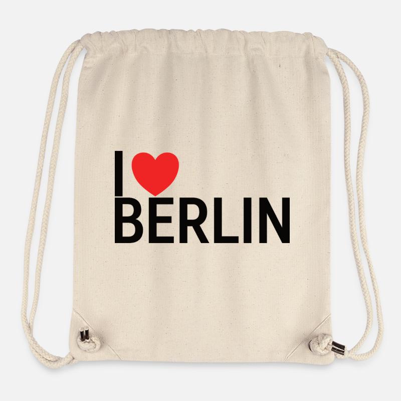 J’adore Berlin - Sac à cordon recyclé Stanley/Stella - blanc naturel