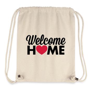 Welcome Home heart - Stanley/Stella Recycled Gym Bag - natural - Front