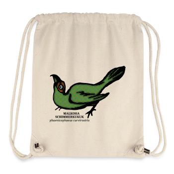 Malkoha cuckoo curvirostris rainforest retro bird - Stanley/Stella Recycled Gym Bag - natural - Front