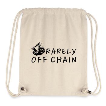 Rarely off chain – perfekt gave til cyklister - Stanley/Stella recycelter Gym Bag - Naturweiß - Vorne