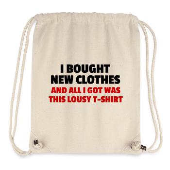 I Bought New Clothes - Stanley/Stella recycelter Gym Bag - Naturweiß - Vorne