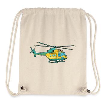 Hubschrauber - Stanley/Stella recycelter Gym Bag - Naturweiß - Vorne