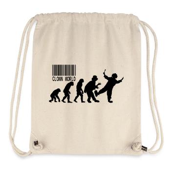 Clown World Evolution parody - Stanley/Stella Recycled Gym Bag - natural - Front